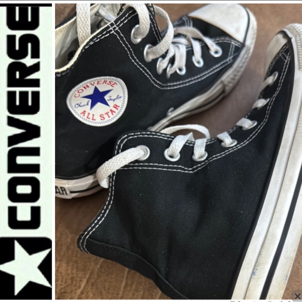 Converse Black and White High-Tops Unisex - Picture 7 of 8